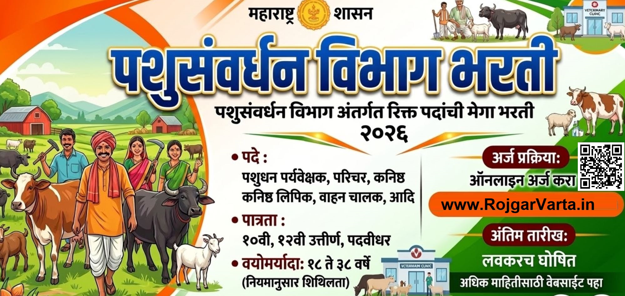 Pashusavardhan Vibhag Bharti 2026 Details